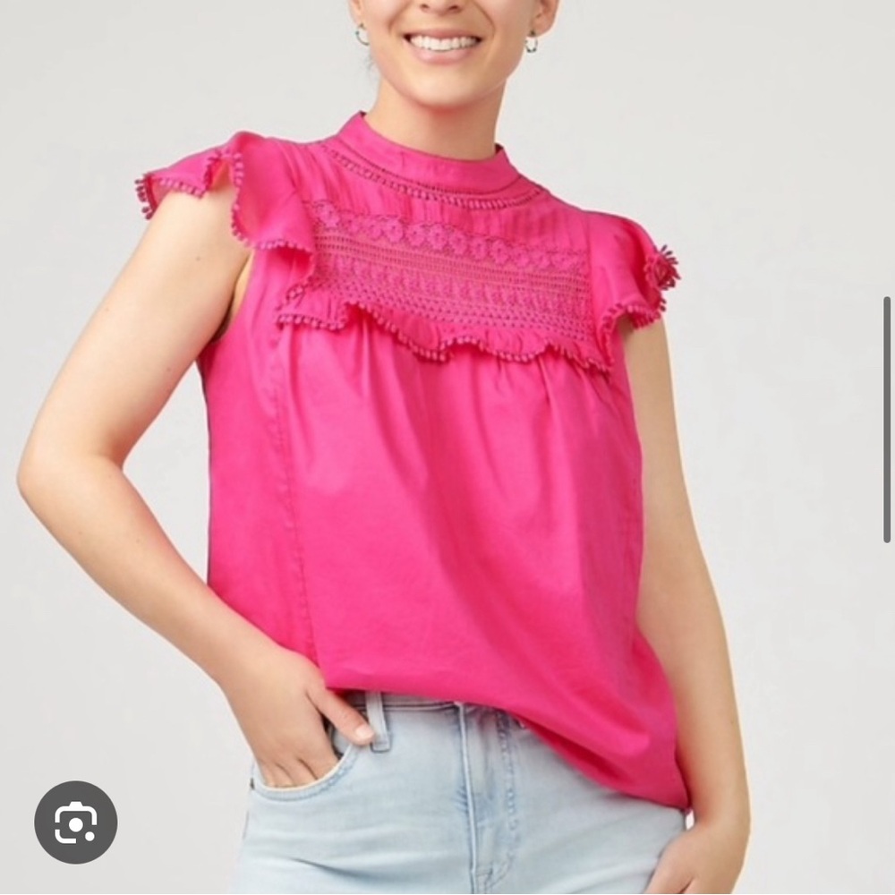 Jcrew Embroidered Blouse - XXS